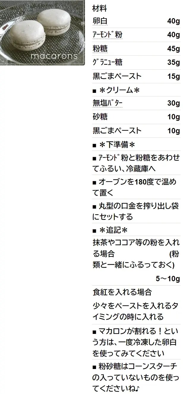 混ぜるだけ♪乾燥なしの簡単マカロン♪