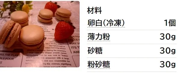 財布に優しい✿薄力粉マカロン