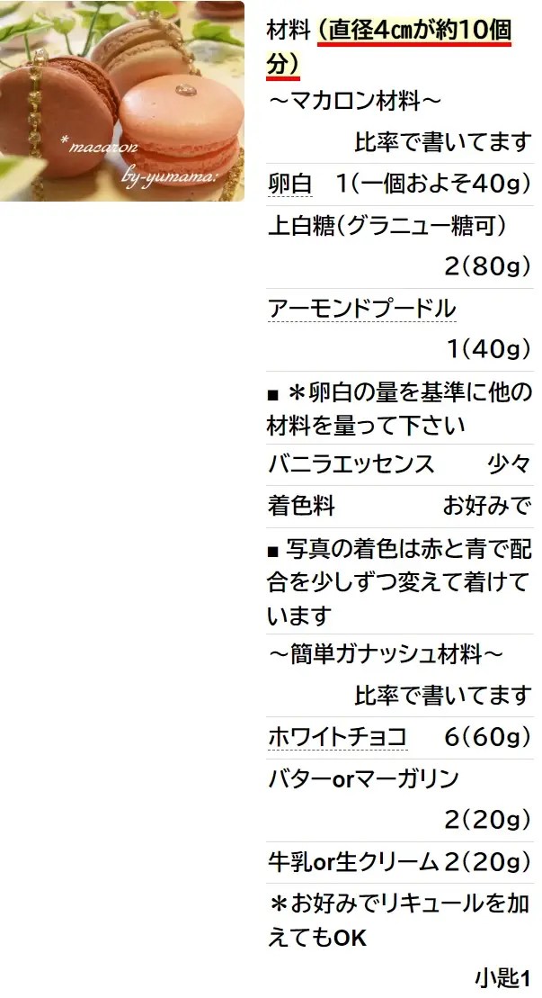 簡単に出来る♪姫マカロン♪粉糖不使用で