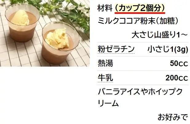 簡単☆ココアプリン