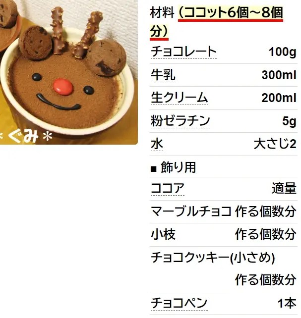 簡単★トナカイプリン★