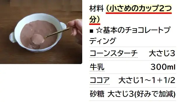 コーンスターチで作るプリン 基本編