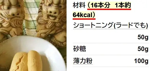 材料3つ♫♬沖縄銘菓 ほろほろちんすこう