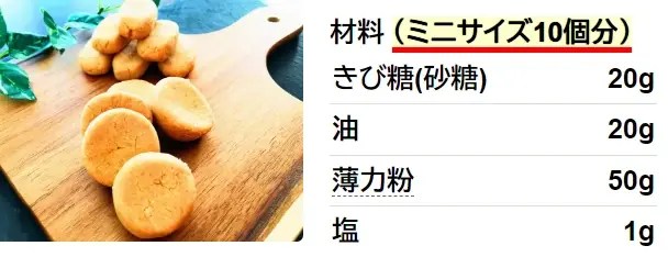 超簡単☆ヘルシーちんすこうクッキー