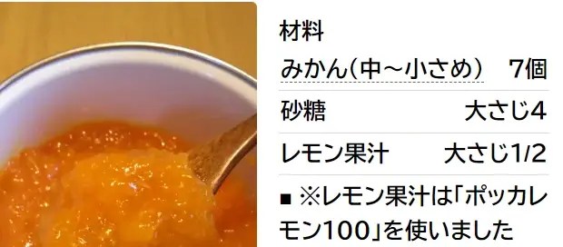 果肉とろっ☆みかんジャム