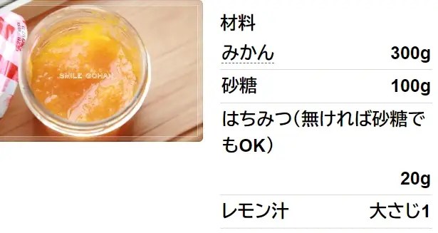レンジで作る！みかんジャム