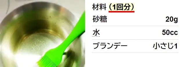 スポンジケーキに♪ケーキシロップ
