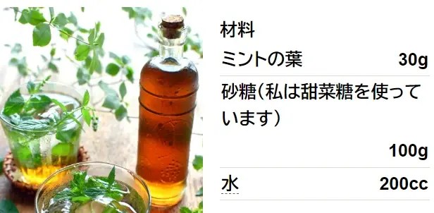 モヒートやソーダ割りに☆ミントシロップ