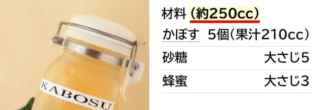 作ったらすぐ美味しい♪かぼすシロップ