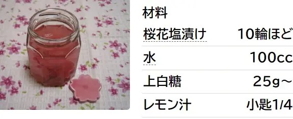 桜シロップ