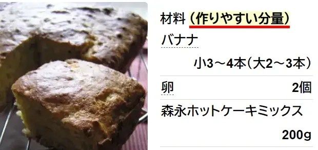 お手軽 バナナパン