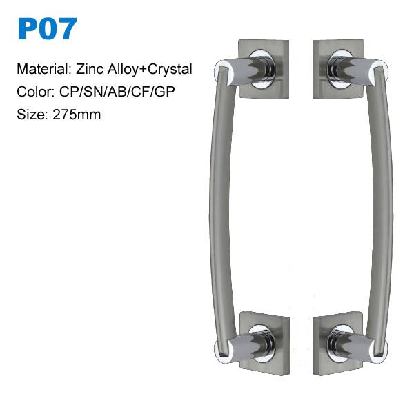 Zinc Door Pull Handle Glass Door Handle Knob Modern Design Door Handle Pull Bbdhome P07