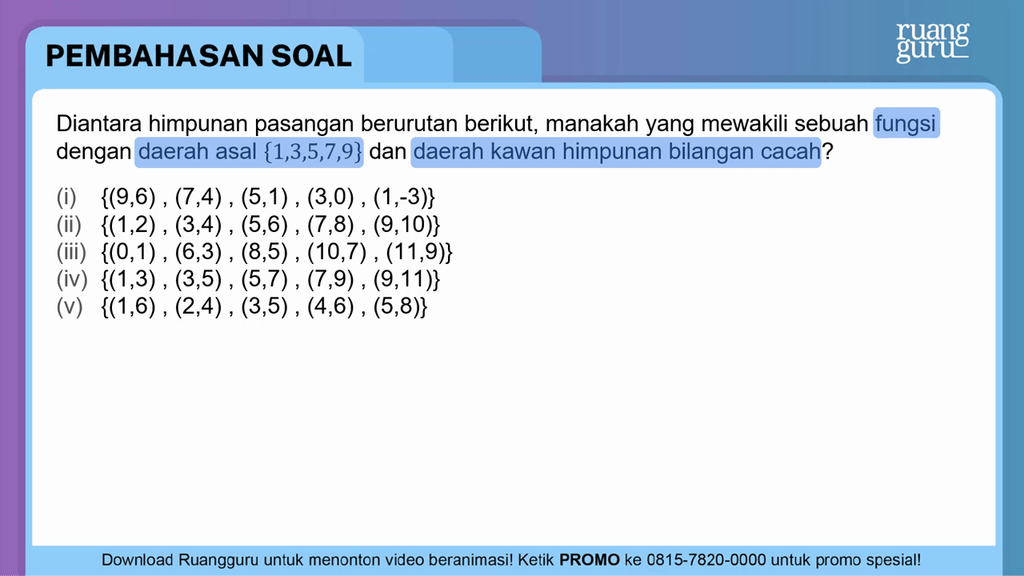 Diagram panah berikut yang merupakan relasi. Diantara Himpunan Pasangan Berurutan Berikut Mana