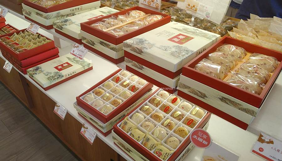 聯翔餅店。豐原在地糕餅店，冠軍太陽餅、鳳梨酥、綠豆椪、蛋黃酥、松子酥，近媽祖廟、廟東夜市