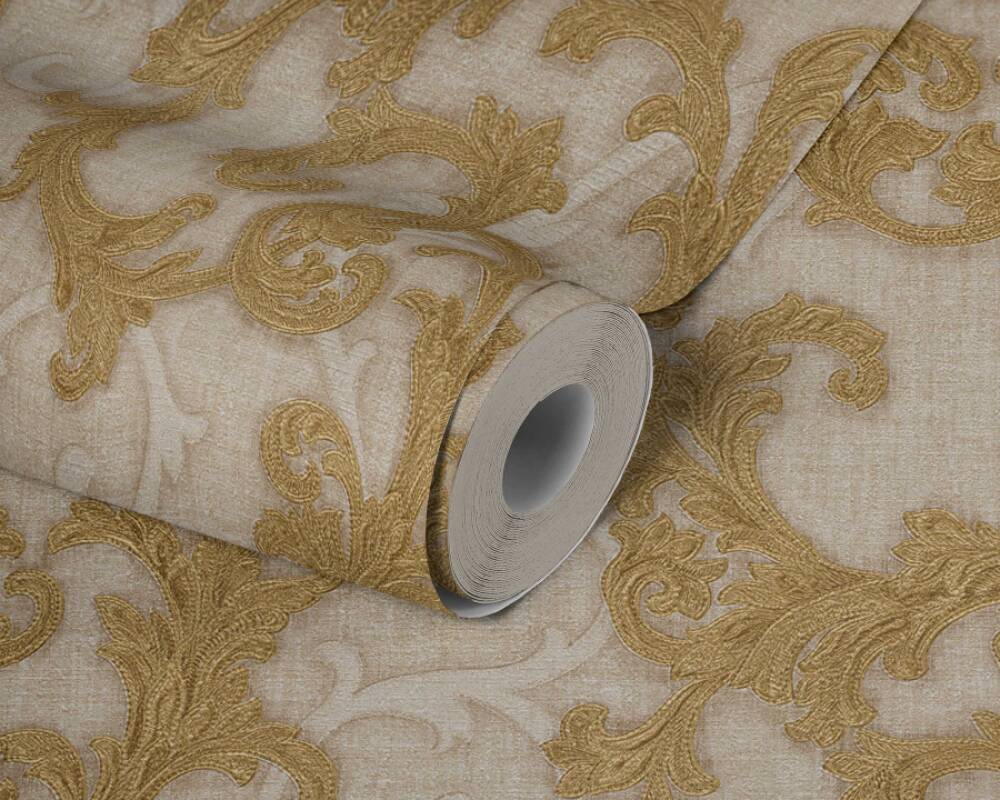We are delighted to introduce to you this edit of the very best of sanderson's classic and contemporary style wallpaper patterns. Versace Home Wallpaper Baroque Beige Cream Gold Metallic 962313