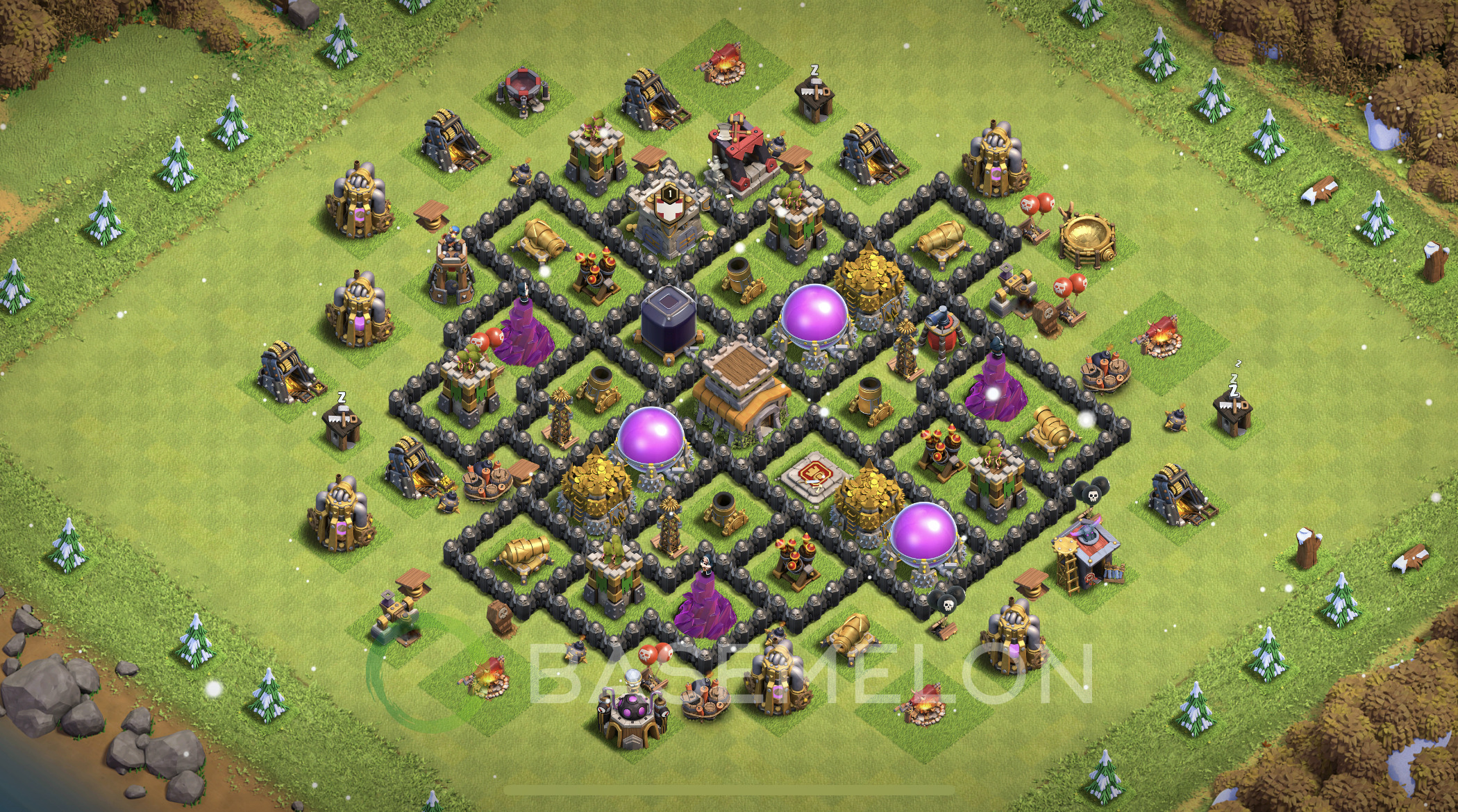 Town Hall Farm COC Base Layout 2026 With Copy Link TH8 Design 2121 Lg.