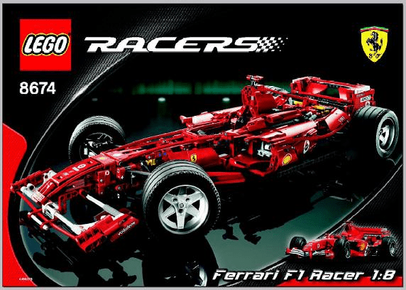 Bricklink Set 8674 1 Lego Ferrari F1 Racer 1 8 Racers