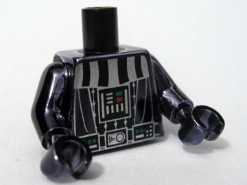 Bricklink Part 973pb0516c02 Lego Torso Sw Darth Vader Death Star Pattern Chrome Black Arms Chrome Black Hands Minifigure Torso Assembly Decor Bricklink Reference Catalog