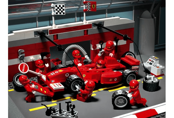 Bricklink Set 8375 1 Lego Ferrari F1 Pit Set Racers