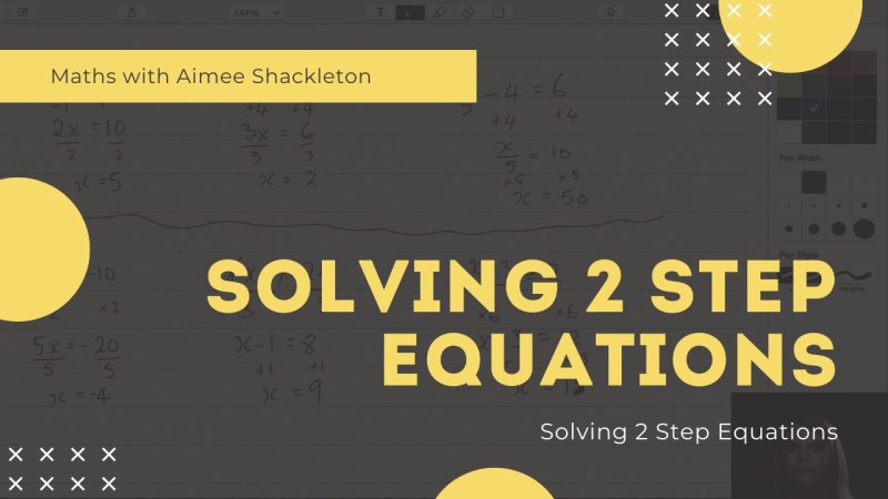 Steps For Solving 2 Step Equations - Gradient Art Collection - Mobile Quality