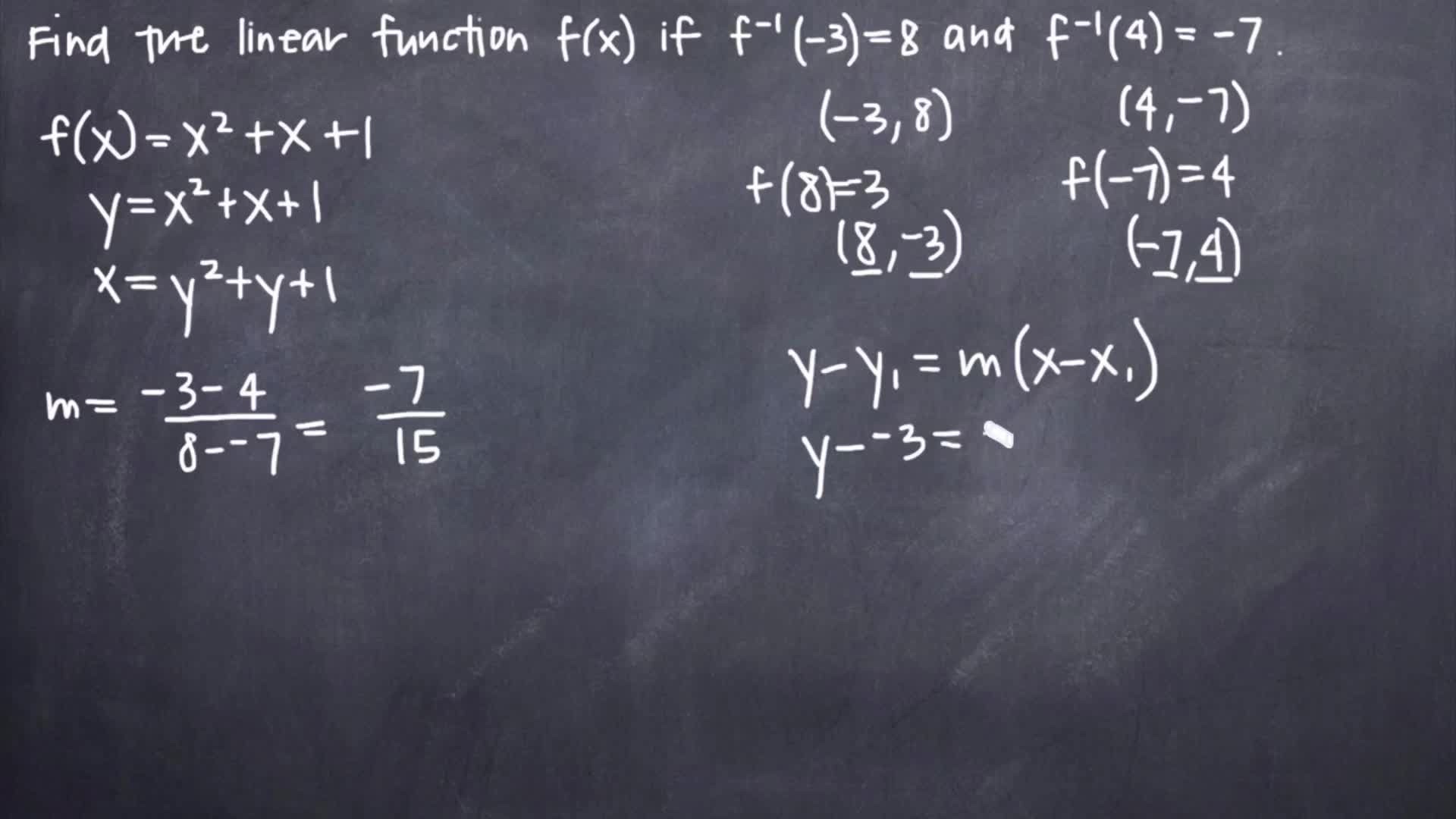 Finding A Function From Its Inverse Clickview
