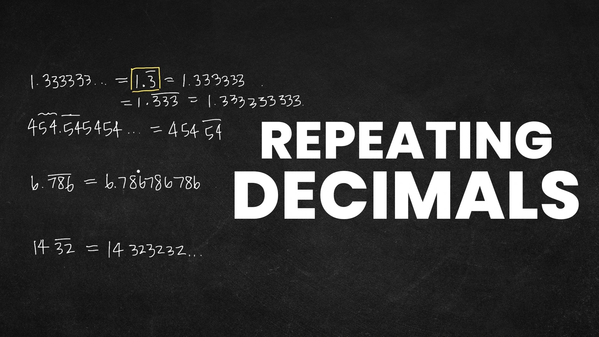 Repeating Decimals Video Resources Clickview