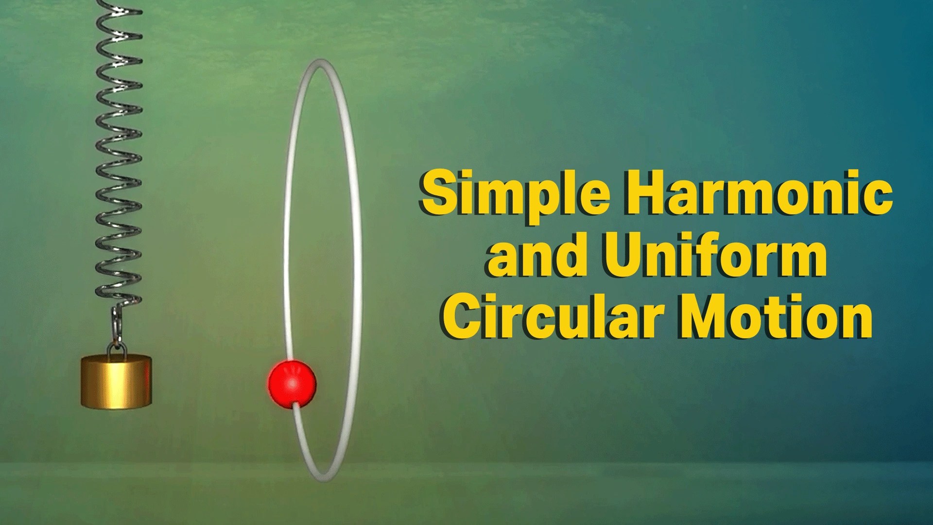 Simple Harmonic Motion And Uniform Circular Motion Clickview