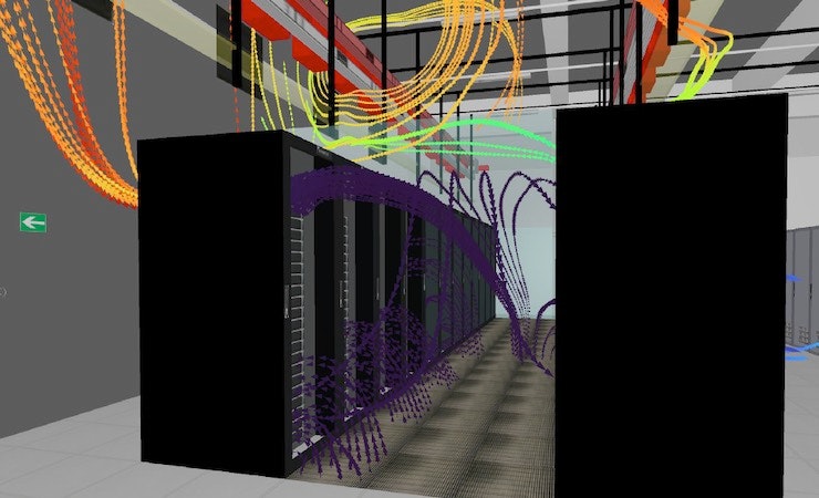 Future Facilities Simulation Modelling Datacenter Datacentre - Beautiful Minimal Pattern - HD