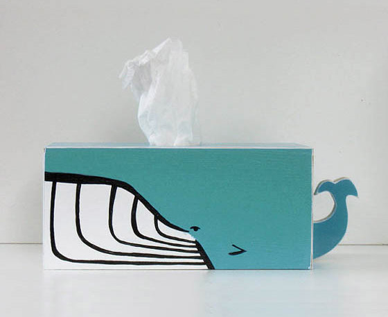 Cute Handcrafted Wooden Animal Tissue Box Design Swan
