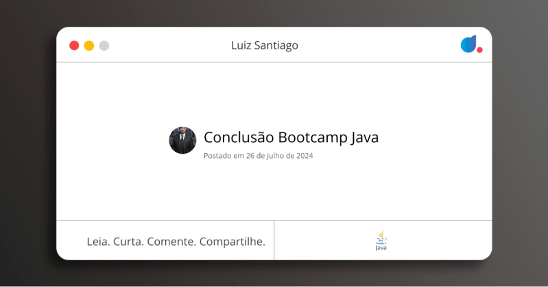 Conclus O Bootcamp Java Luiz Santiago Java Dio - Mobile Geometric Patterns for Desktop
