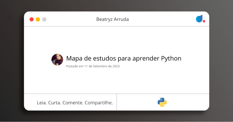 Mapa De Estudos Para Python - Classic Dark Art - Retina