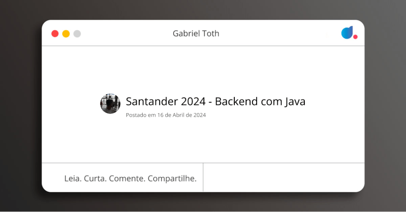Santander 2024 Backend Com Java Gabriel Toth Dio - Ultra HD Geometric Pattern - 4K
