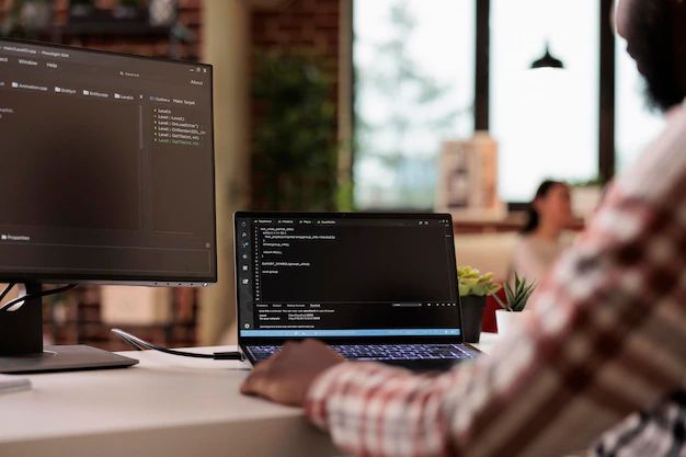 Free Coding Workspace Setup Image Coding Technology Laptop - Landscape Photo Collection - Desktop Quality