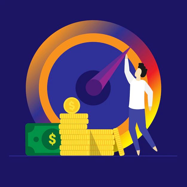 Premium Vector Flat Vector Cost Reduction Or Decrease Expense - Sunset Pattern Collection - Full HD Quality