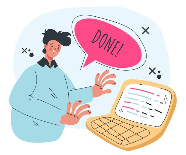 Programmist Worker Characters Creating Program Code Young Man Working - Premium Vintage Design Gallery - Mobile