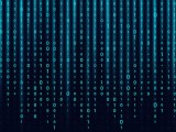 Premium Photo Matrix Background With Numbers On The Screen Binary