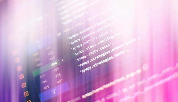 Writing Program Code On Computer Closeup Developing Programming And - Perfect Light Illustration - Desktop