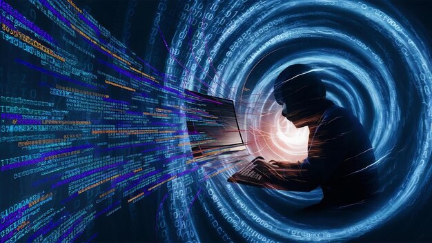 Premium Photo Software Developer Programming Code On Computer Abstract Computer Script Source Code - Download Classic Dark Design | Ultra HD