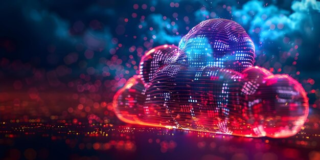 Visual Representation Of Global Cloud Computing And Digital Data Transfer In A Virtualized - Beautiful HD Sunset Textures | Free Download