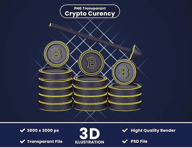 Premium Psd Bitcoin Decrease Graph 3d Illustration - Download Ultra HD Landscape Background | Full HD