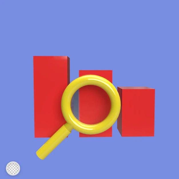 Premium Psd Decrease Graph Icon 3d Model Cartoon Style Render Illustration - Beautiful Minimal Texture - Full HD