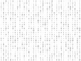 Premium Vector Binary Code Zero One Matrix White Background Abstract
