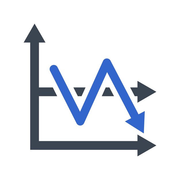 Premium Vector Financial Decrease Report Icon - Premium Landscape Image Gallery - Full HD