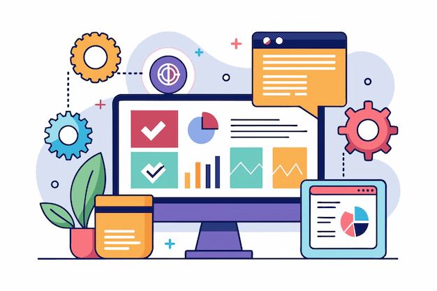 A Computer Screen Displaying Various Icons Related To Html Css - Landscape Designs - Elegant Mobile Collection