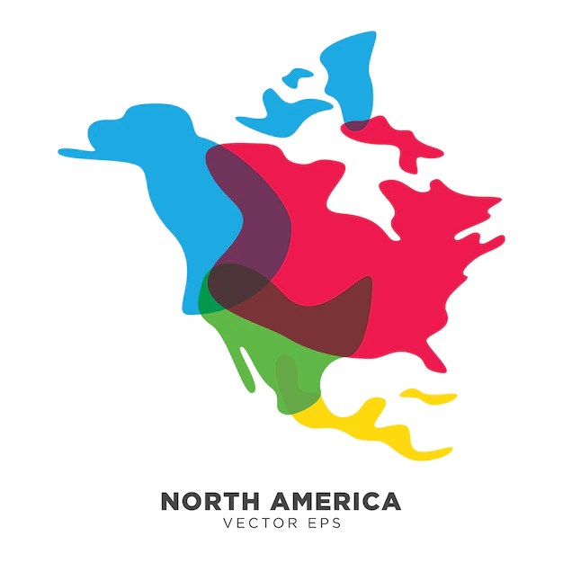 Premium Vector Creative North America Map Vector Creative North America Map Vector 7095 475 