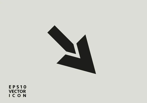 Premium Vector Decrease Icon Direction Sign Navigation Vector Down - 8K Light Arts for Desktop