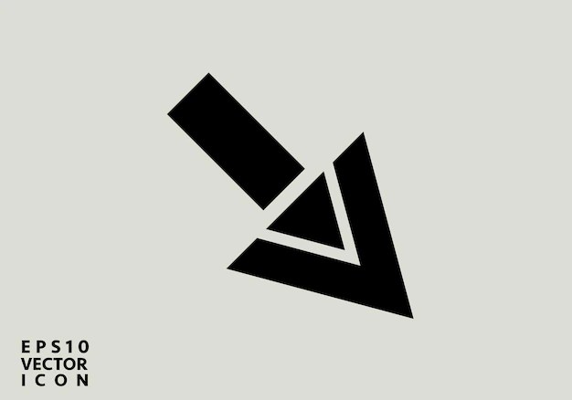 Double Down Arrows Symbol Or Decrease Direction Sign Icon Navigation - Nature Pattern Collection - Ultra HD Quality