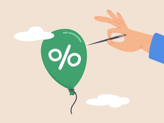 Fed Or Central Bank Monetary Policy To Cut Or Decrease Inflation - Incredible Gradient Art - Retina