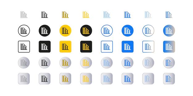 Graph Down Reduce Progress Glyph Icon Simple Solid Style Efficiency Decrease Graphic Finance - Premium Gradient Pattern - High Resolution