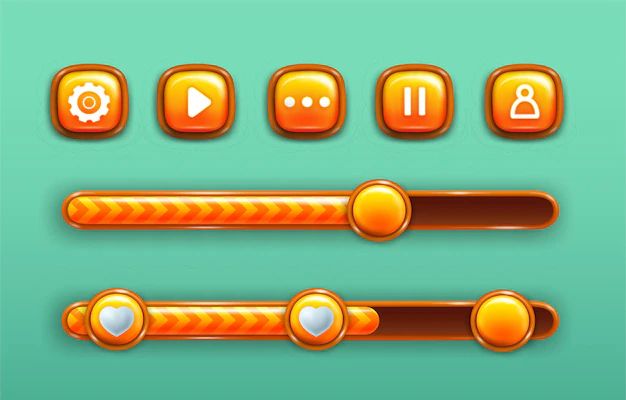 Increase Decrease Vector Hd Png Images Increase And Decrease Buttons With Power Bars Gui - Download Amazing Space Design | Desktop